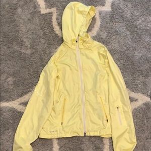 Yellow nike rain jacket